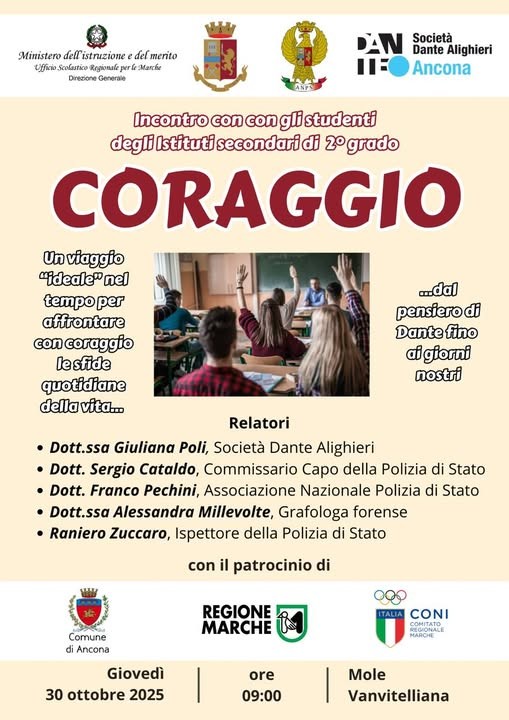 Ancona – Iniziativa della polizia con gli studenti per affrontare le sfide quotidiane